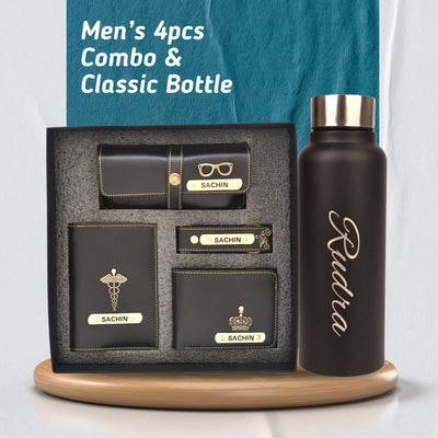 Customized Perfect Men's & Boys Combo - Black