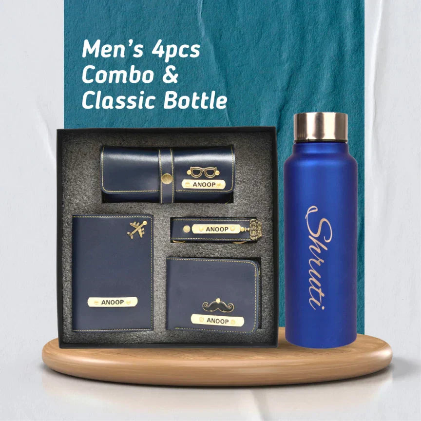 Customized Perfect Men's & Boys Combo - Blue