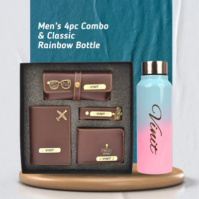 Personalized Perfect Men's & Boys Combo - Brown