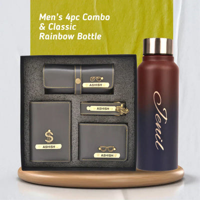 Personalized Perfect Men's & Boys Combo - Grey