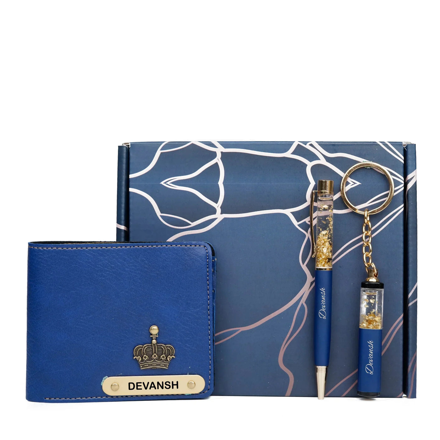 Personalised Brother (Bhai) Combo 2.0 - Royal Blue