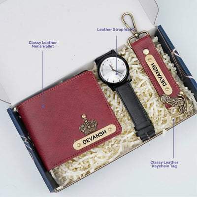 Personalised Brother (Bhai) Combo 3.0 - Maroon