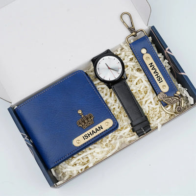 Personalised Brother (Bhai) Combo 3.0 - Royal Blue