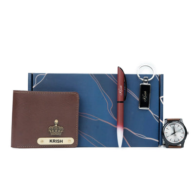 Personalised Brother (Bhai) Combo 4.0 - Brown