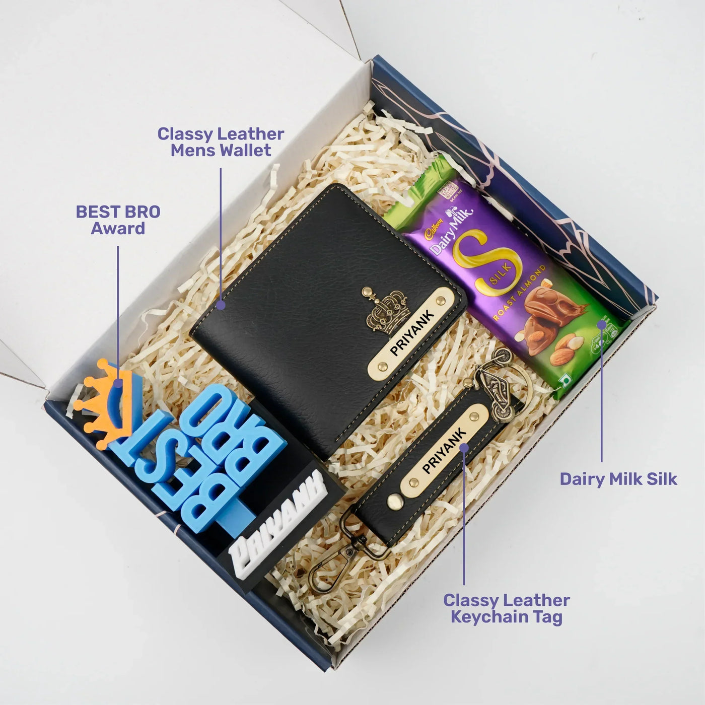 Personalised Brother (Bhai) Combo 7.0 - Black