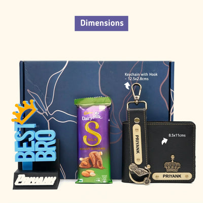 Personalised Brother (Bhai) Combo 7.0 - Black