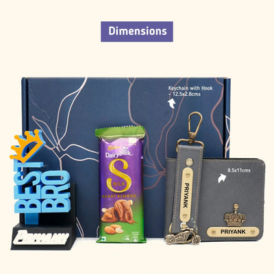 Personalised Brother (Bhai) Combo 7.0 - Dark Grey