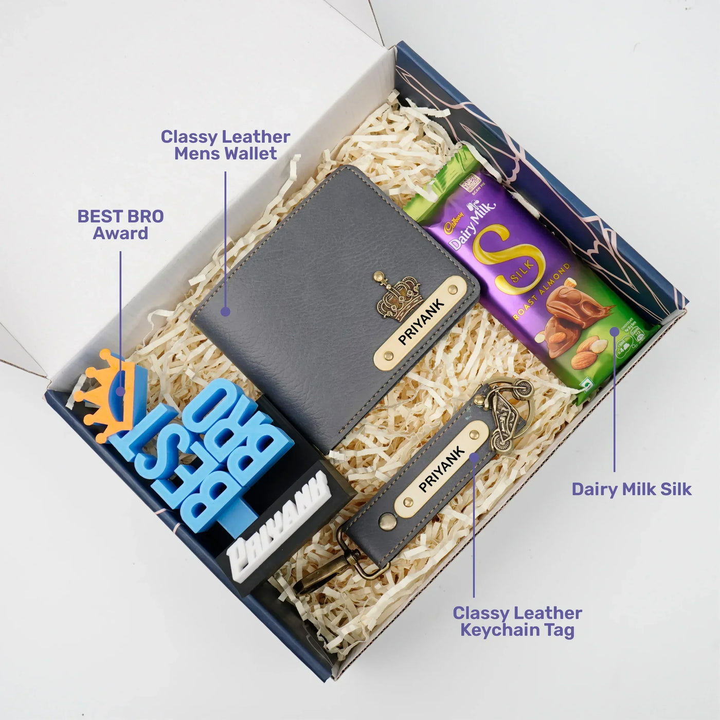 Personalised Brother (Bhai) Combo 7.0 - Dark Grey