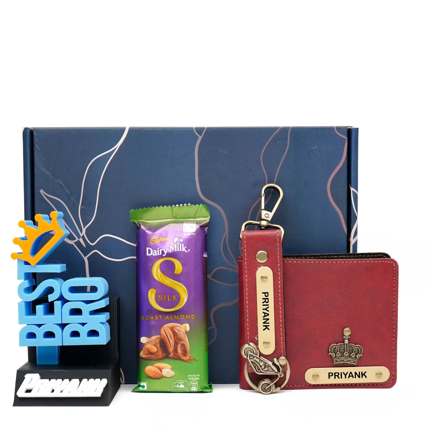 Personalised Brother (Bhai) Combo 7.0 - Maroon