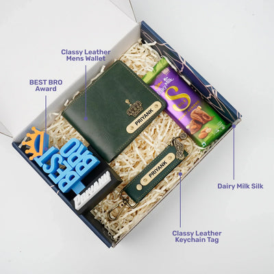 Personalised Brother (Bhai) Combo 7.0 - Olive Green