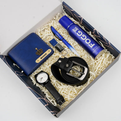 Personalised Brother (Bhai) Combo 6.0 - Royal Blue