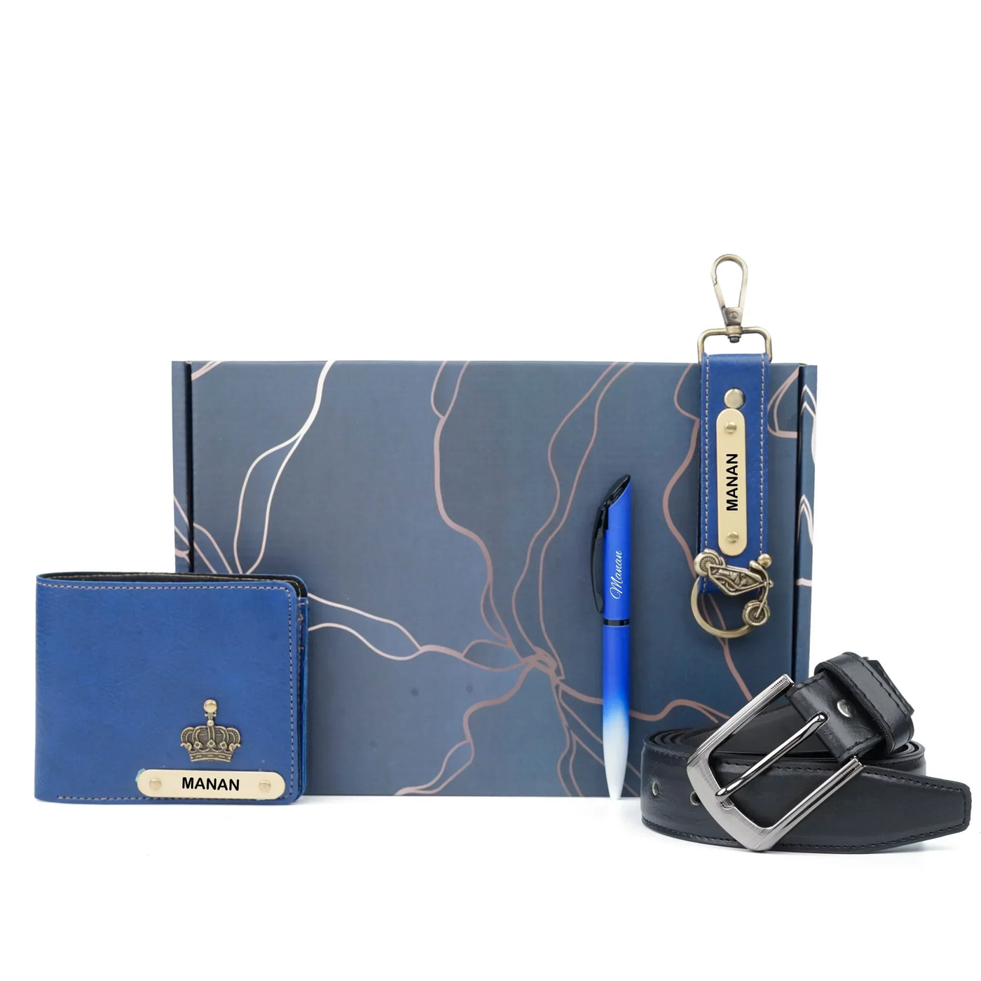 Personalised Brother (Bhai) Combo 5.0 - Royal Blue