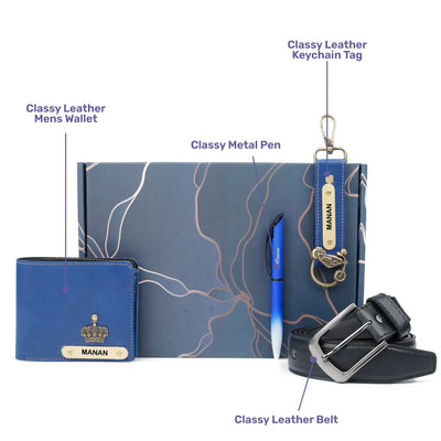 Personalised Brother (Bhai) Combo 5.0 - Royal Blue