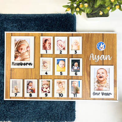 1st Year Photo Frame - Baby Photo Board