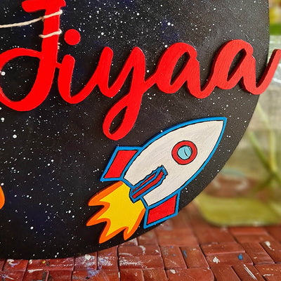 Space Theme Nameboard for Kids
