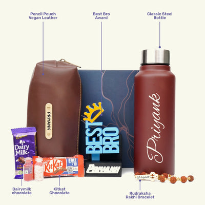 Personalise Kids Rakhi Combo 2.0 - Brown