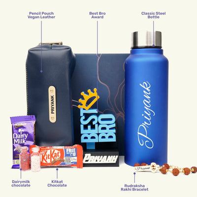 Personalise Kids Rakhi Combo 2.0 - Royal Blue