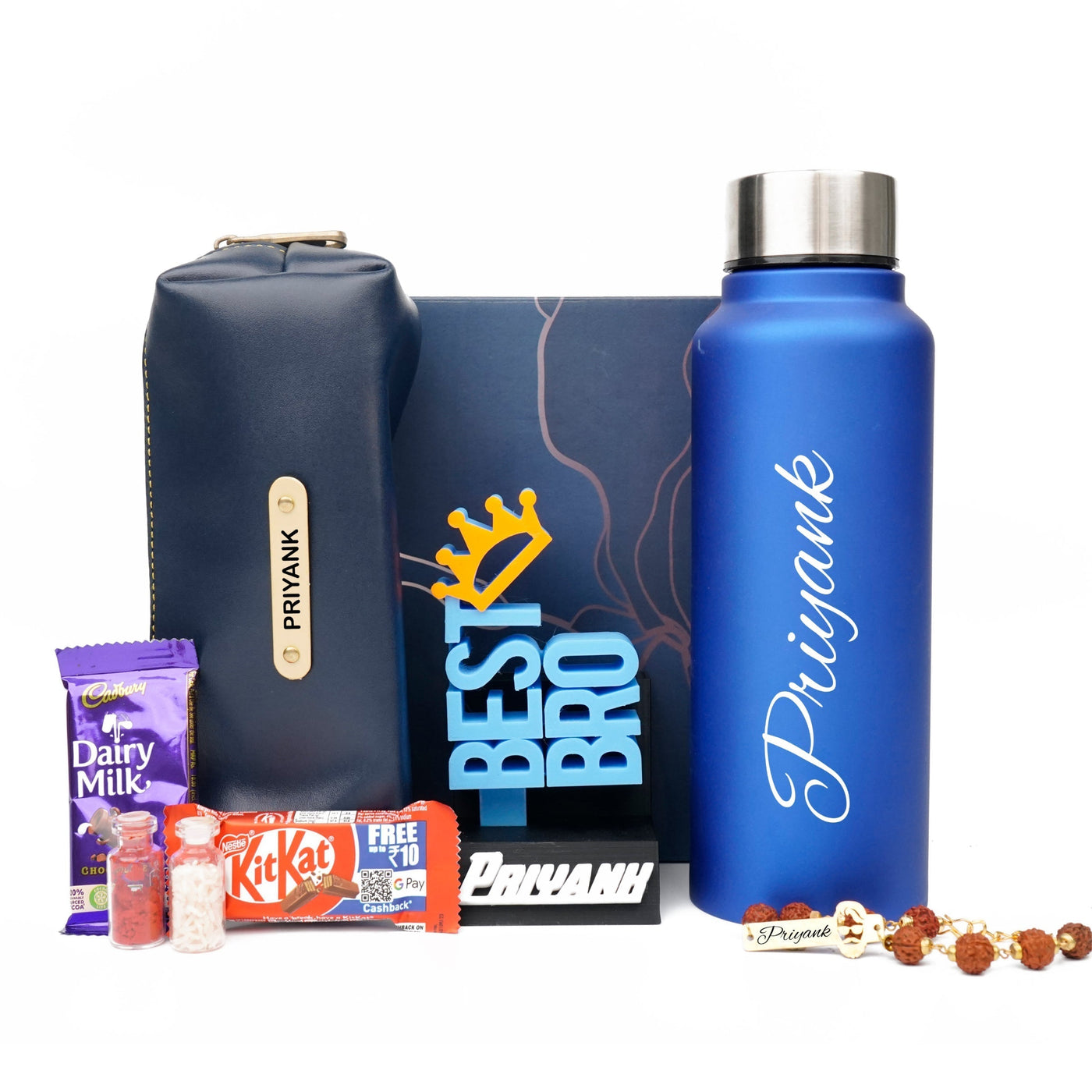 Personalise Kids Rakhi Combo 2.0 - Royal Blue