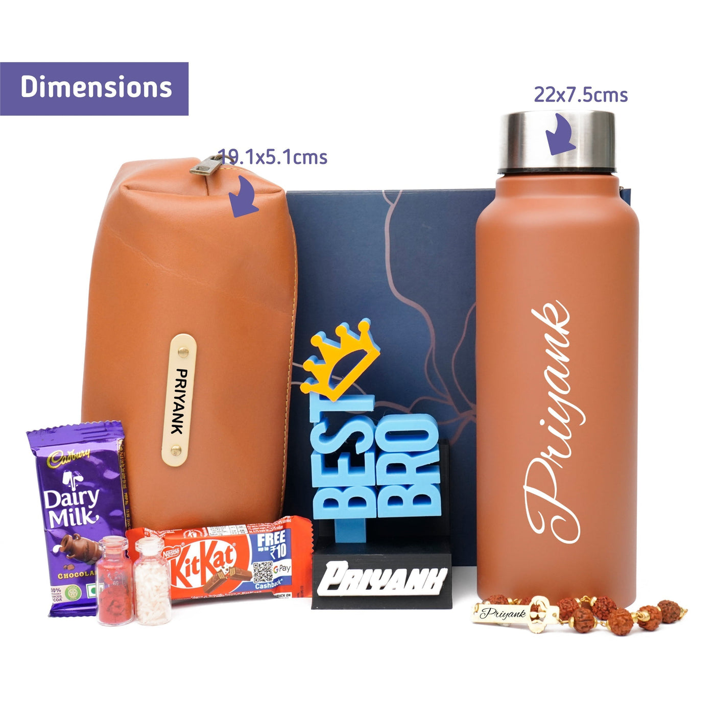 Personalise Kids Rakhi Combo 2.0 - Tan