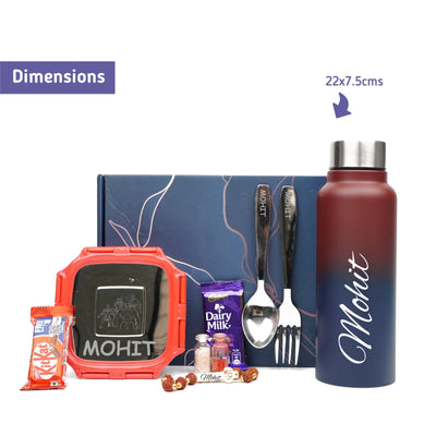 Personalise Kids Rakhi Combo 3.0 - Maroon