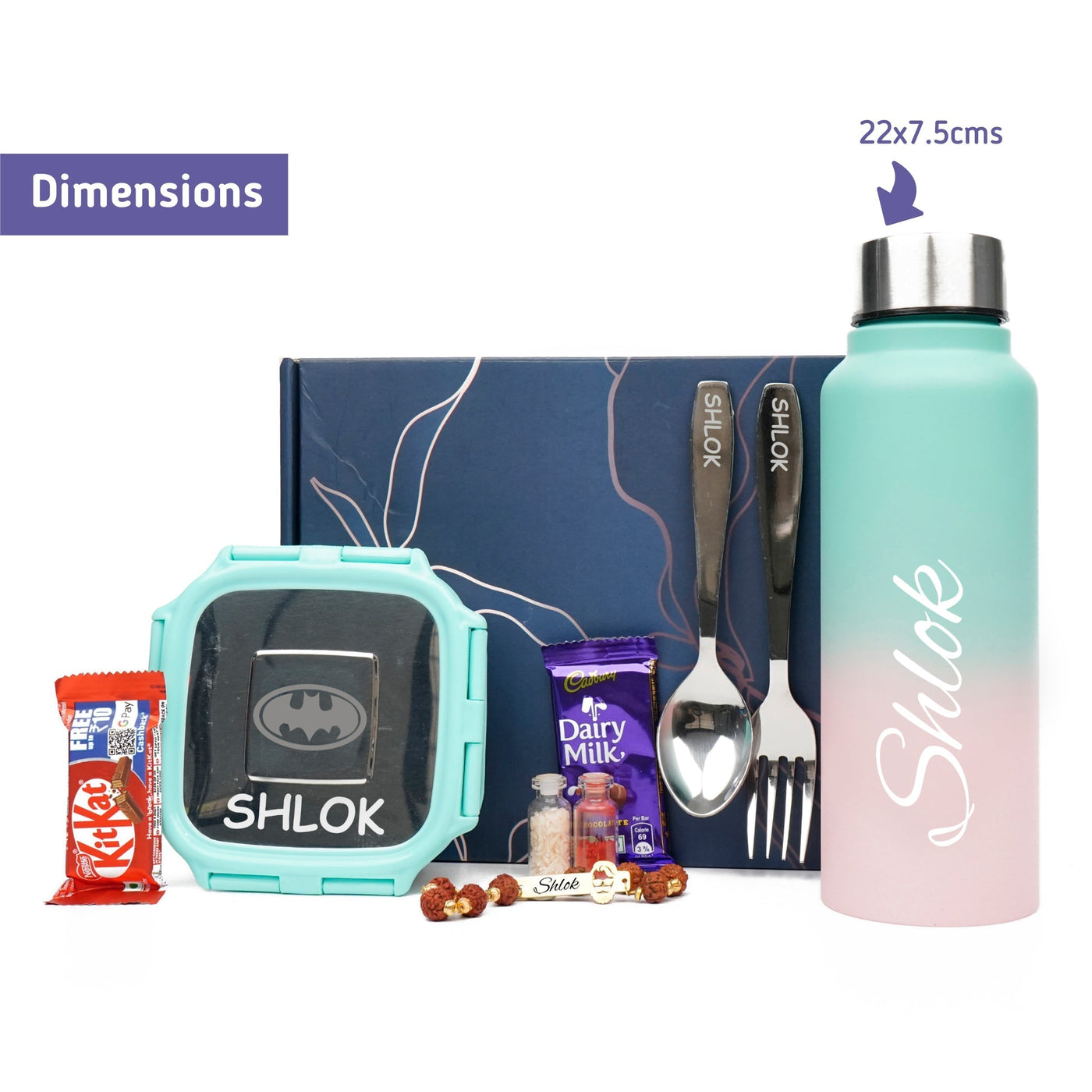 Personalise Kids Rakhi Combo 3.0 - Green