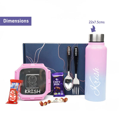 Personalise Kids Rakhi Combo 3.0 - Pink