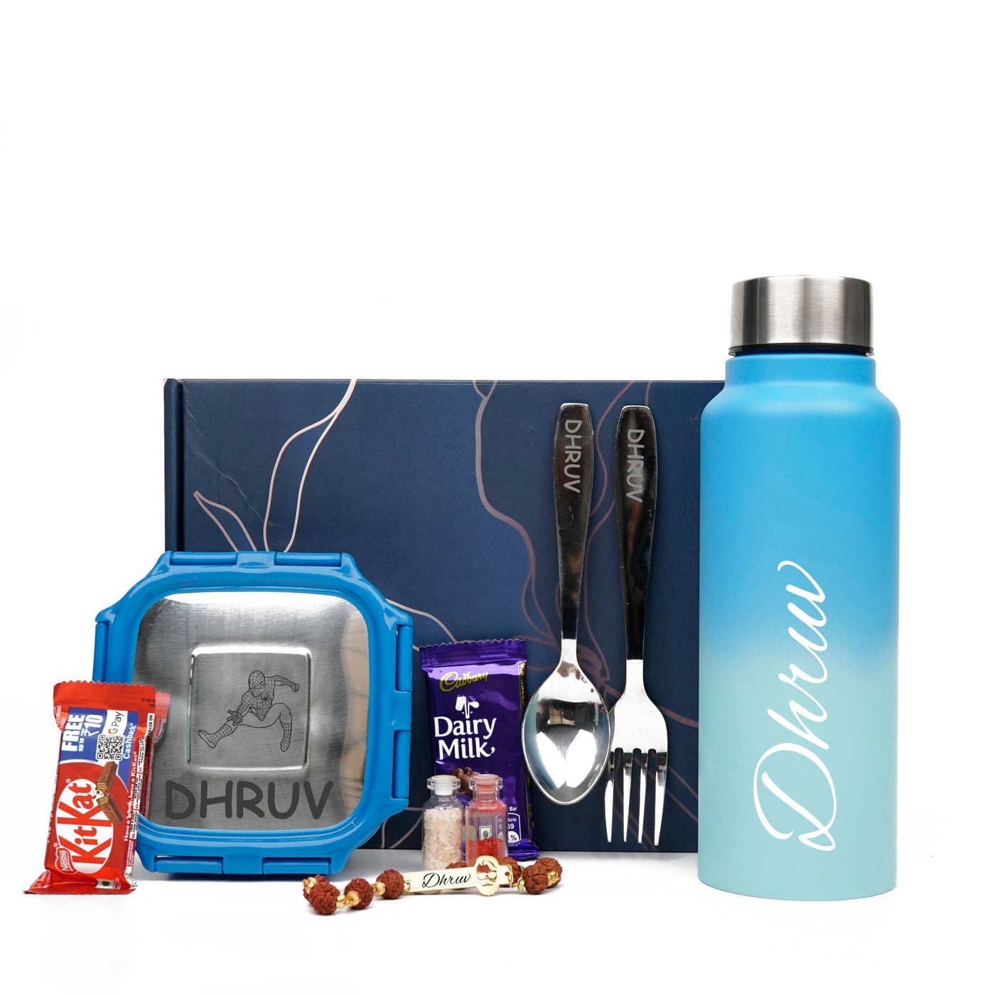 Personalise Kids Rakhi Combo 3.0 - Blue