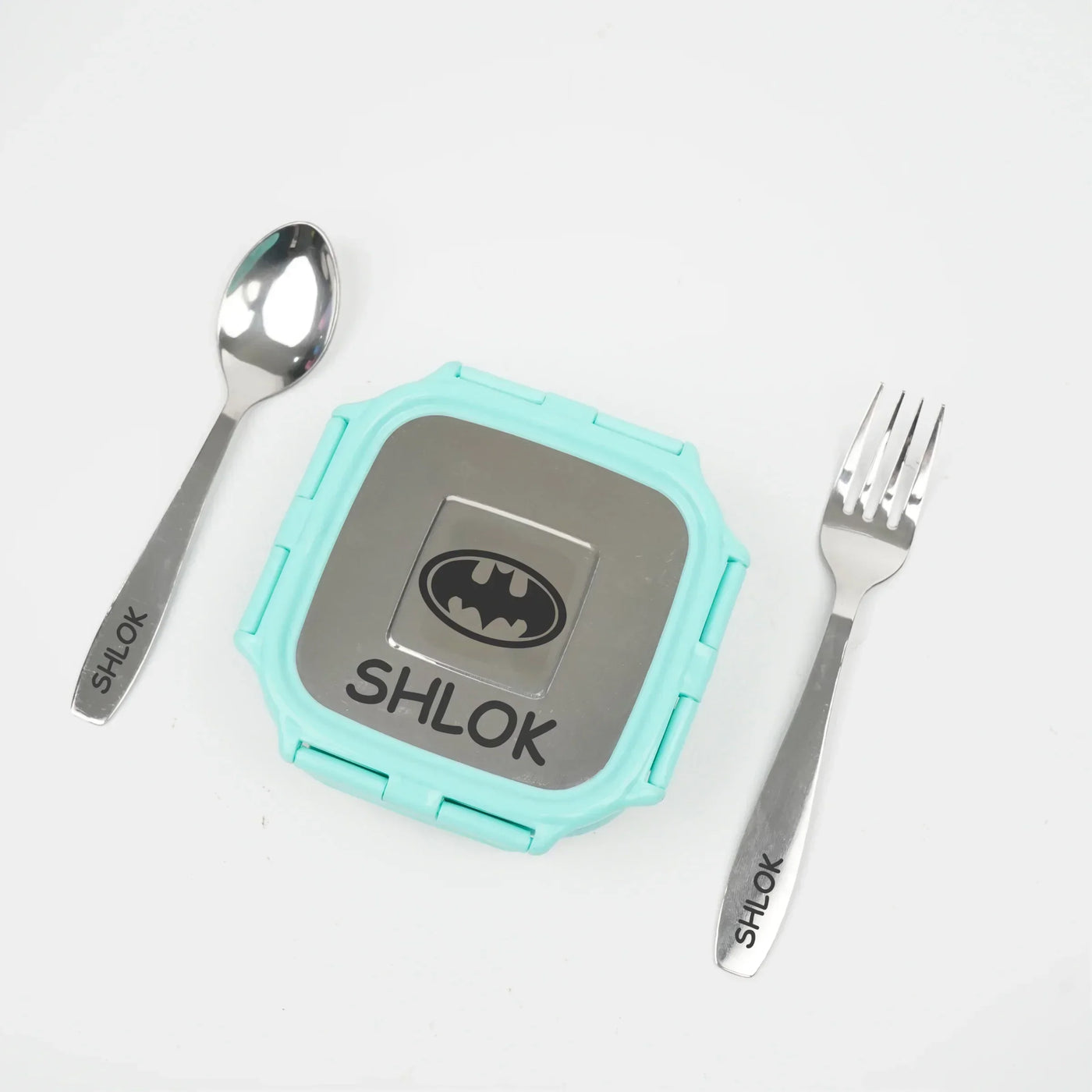 Personalised Engraved Tiffin Box Set - Medium - Light Green