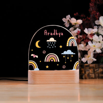 Personalised Dreams Kids Night Lamp
