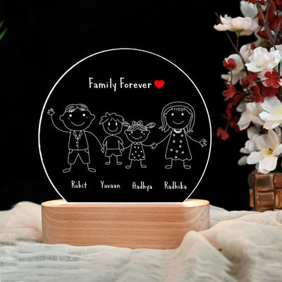 Personalised Family Lamp