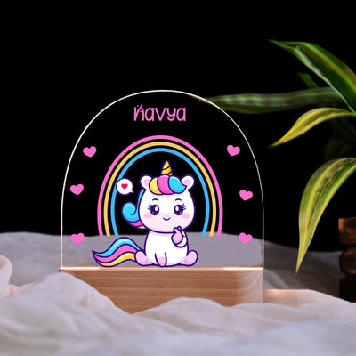 Personalised Unicorn Kids Night Lamp