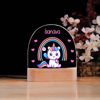 Personalised Unicorn Kids Night Lamp