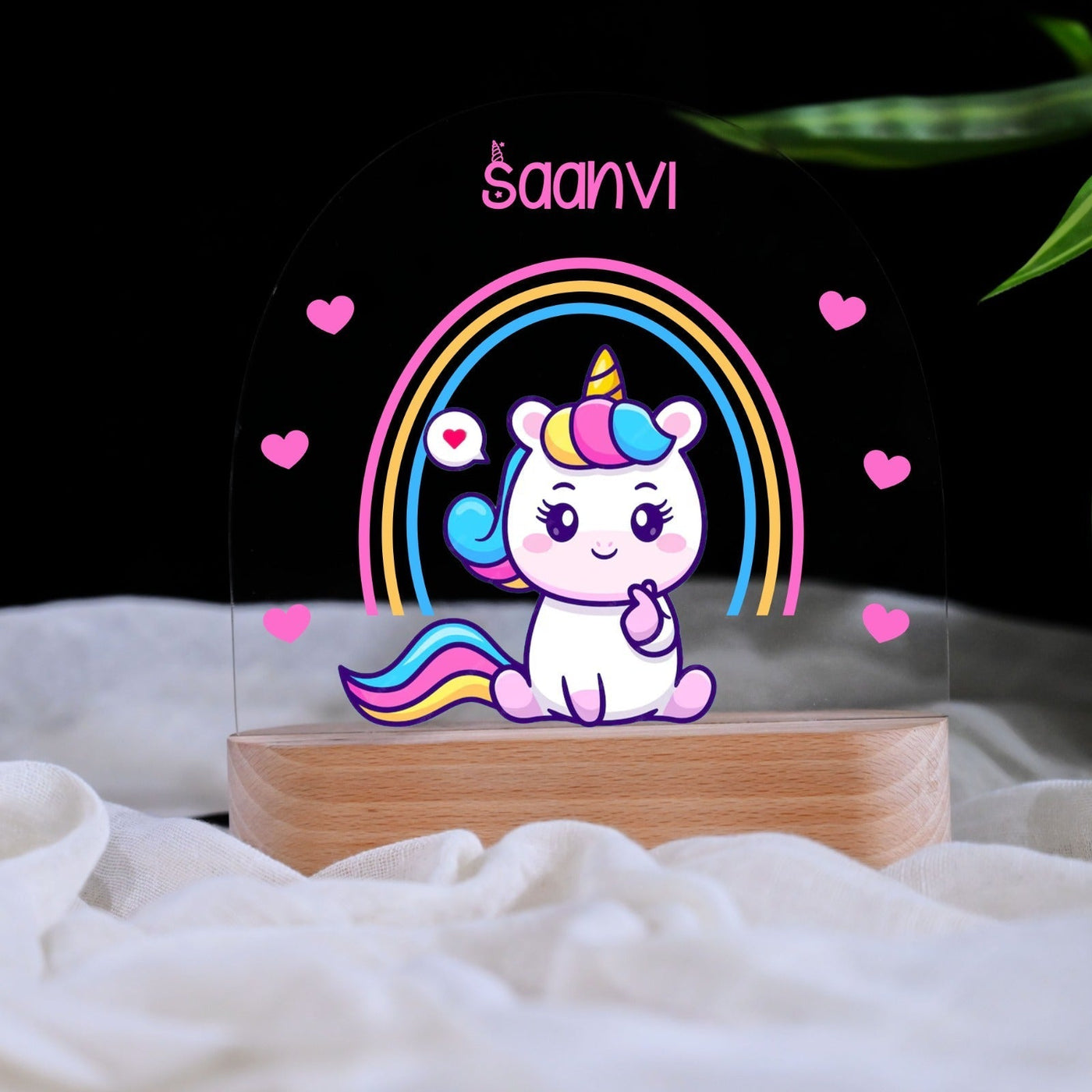 Personalised Unicorn Kids Night Lamp