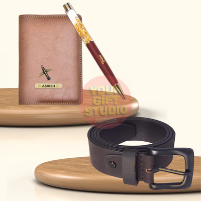 Customized Men's 3 Pcs Combo 2.0 - Tan