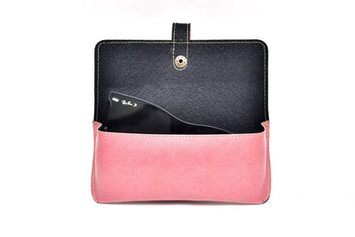 Customized Men's Wallet and Eyewear Case - Peach