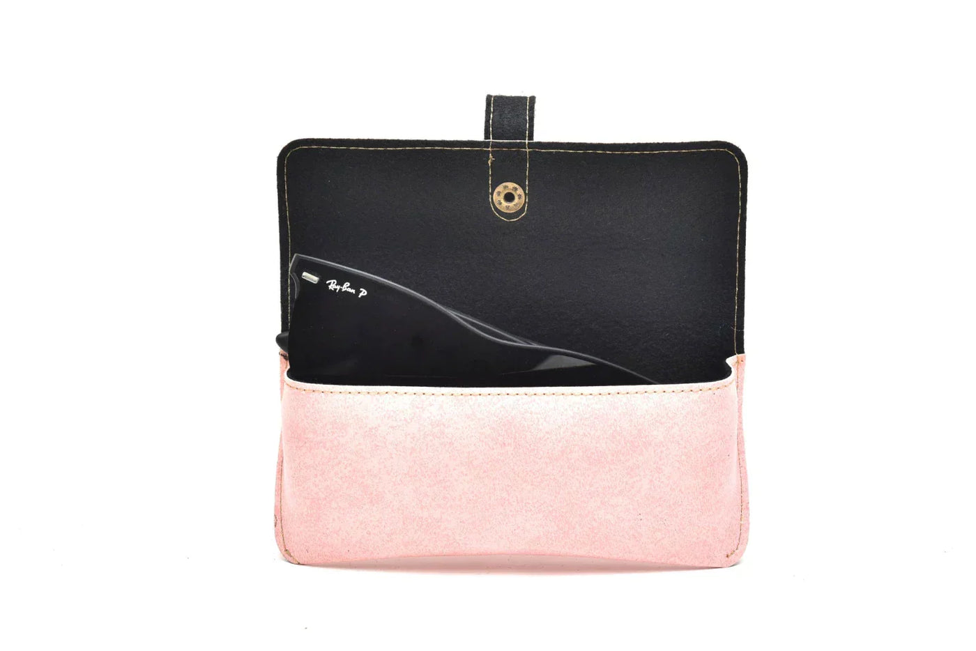 Customized Men's Wallet and Eyewear Case - Pink