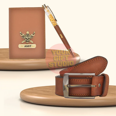 Personalized Men's 3 Pcs Combo 2.0 - Tan