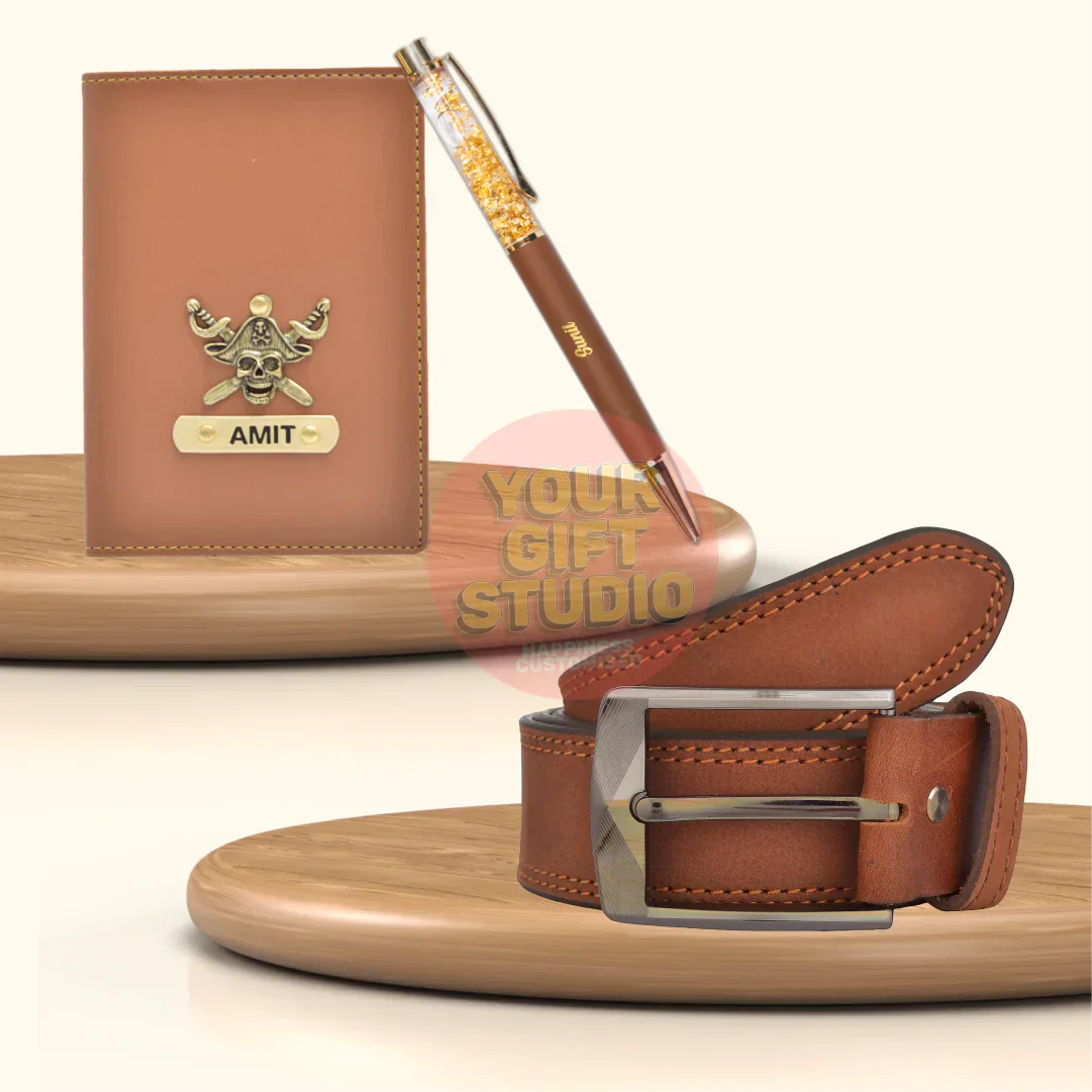 Personalized Men's 3 Pcs Combo 2.0 - Tan