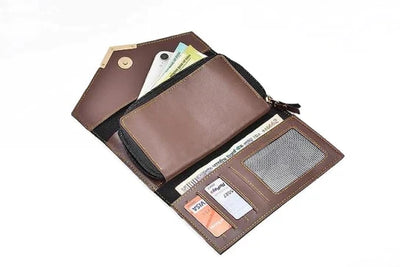 Personalized Best Lady Wallet and Tote Bag - Brown