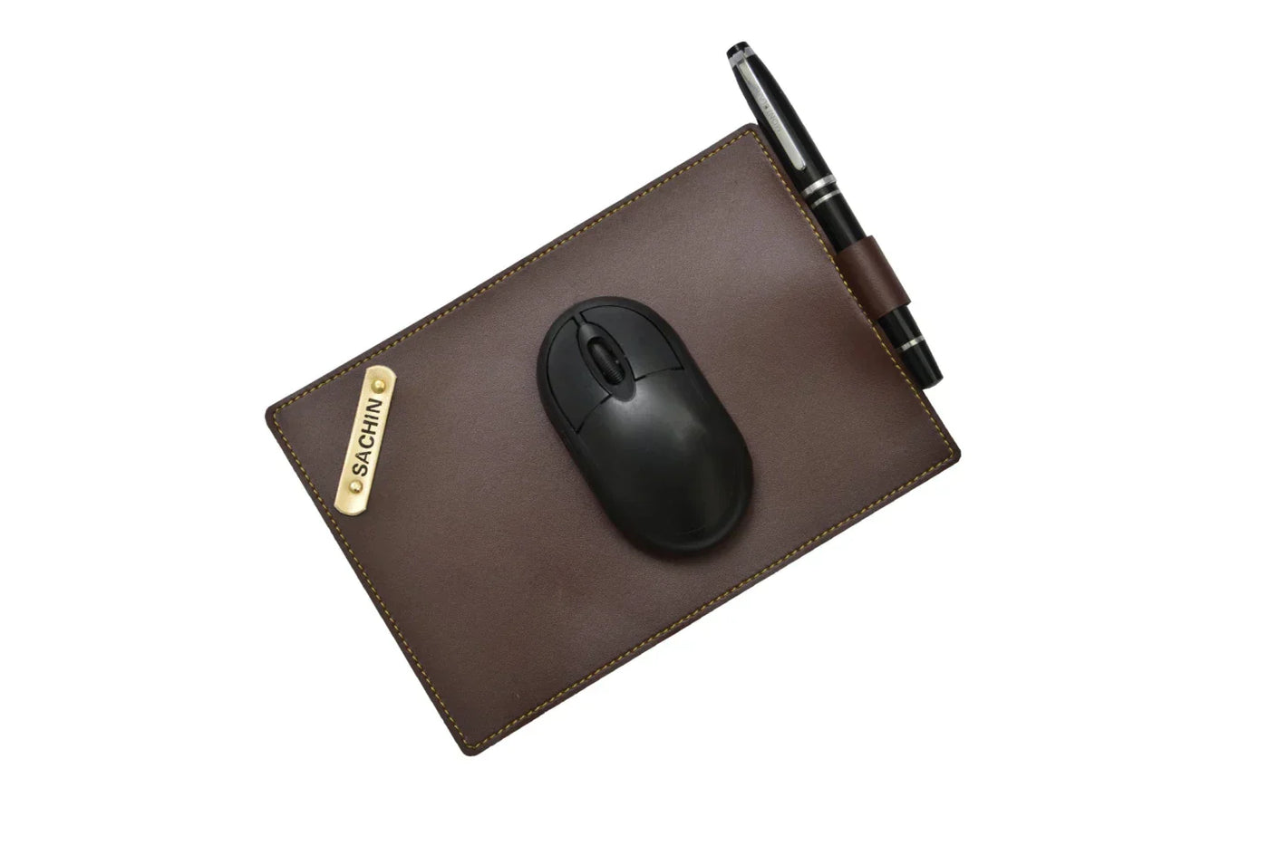 Personalized Mouse Pad with Name - Brown