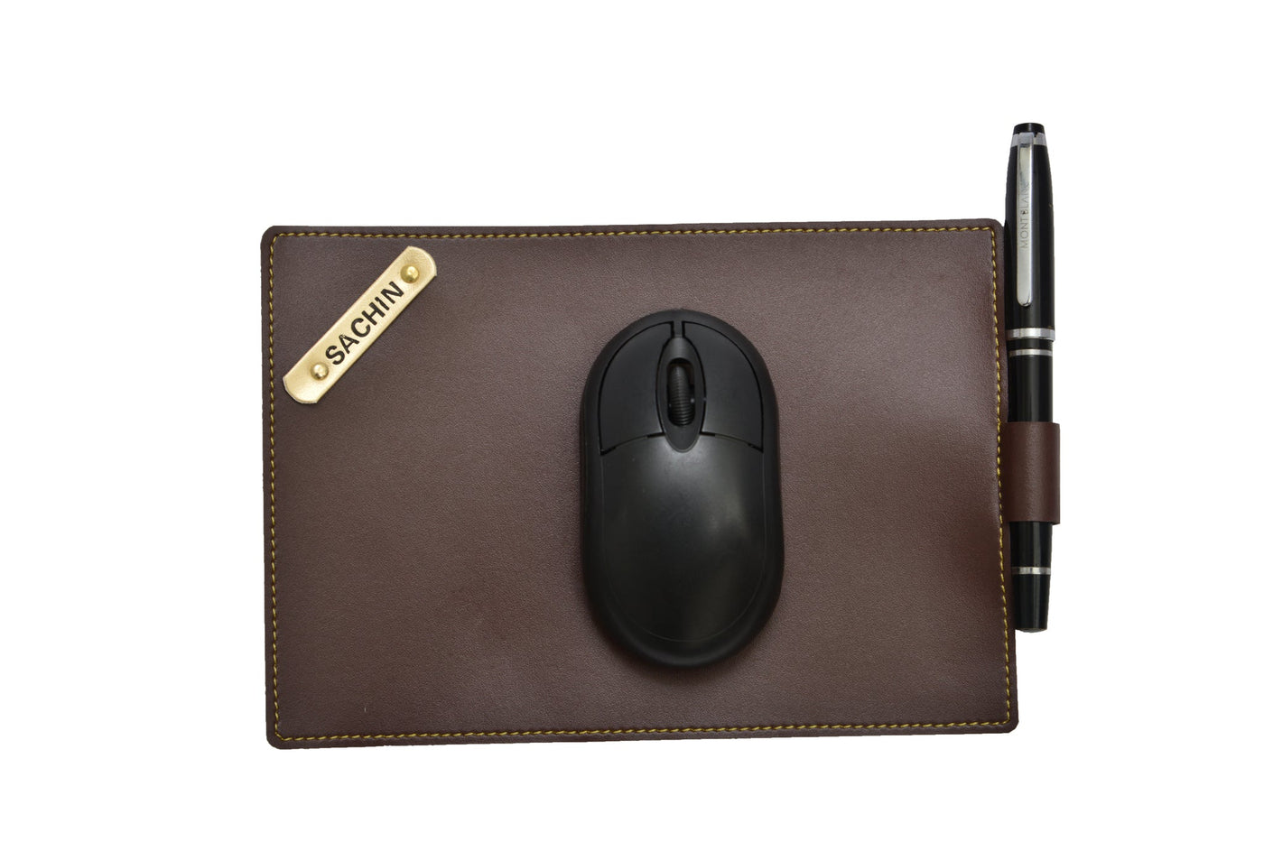 Personalized Mouse Pad with Name - Brown