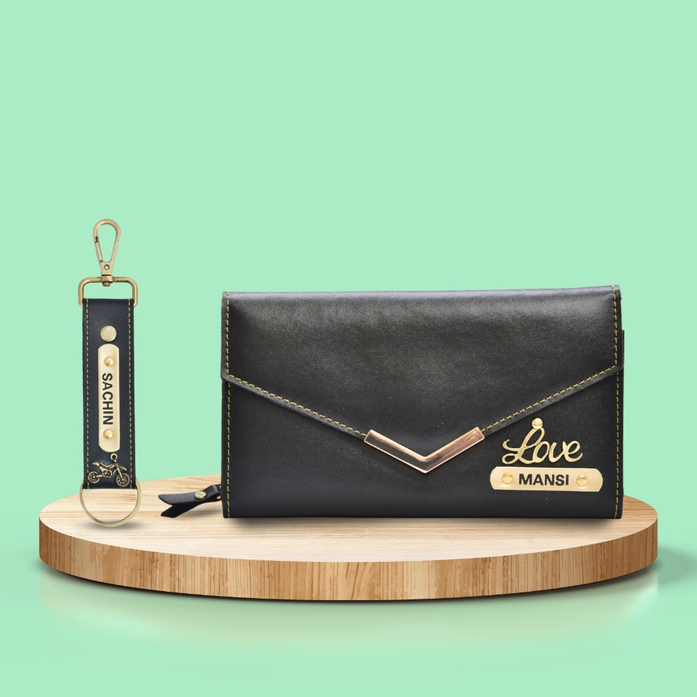 Customized Women's Gift Combo 2 Pcs - Black