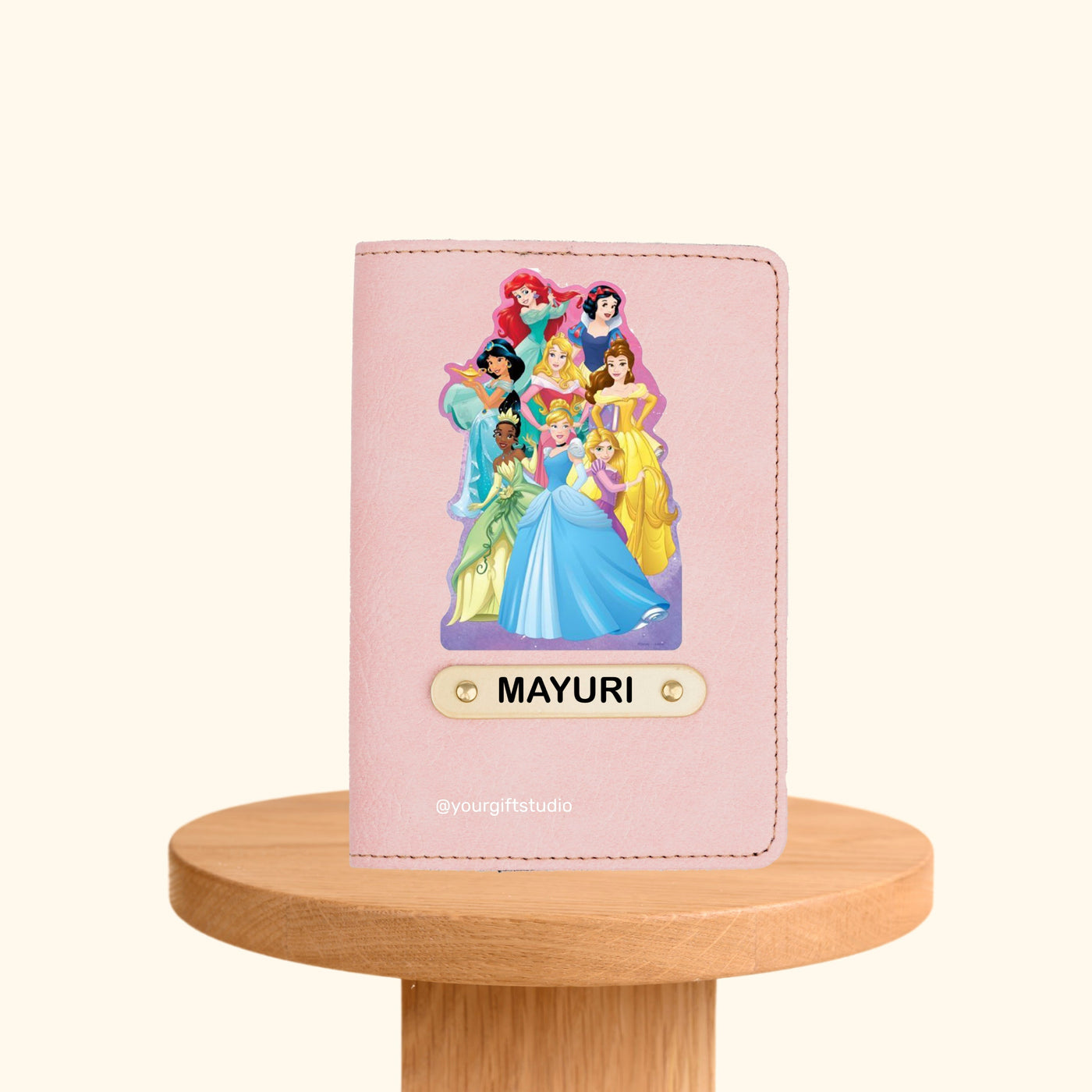 Disney Print Personalised Nexon Passport Cover - Pink