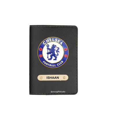 Chelsea Print Personalised Nexon Passport Cover - Black