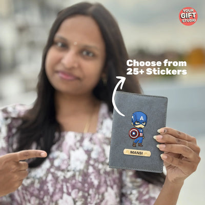 Wolverine Print Personalised Nexon Passport Cover - Royal Blue