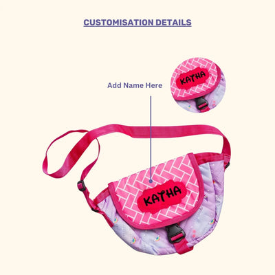 Your Gift Studio Rainbow Print Kids Customised Sling Bag