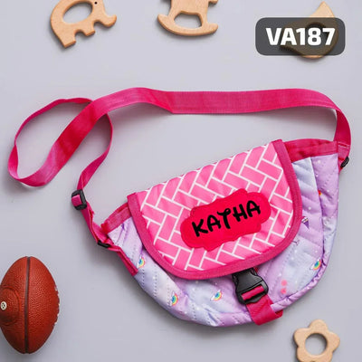 Your Gift Studio Rainbow Print Kids Customised Sling Bag