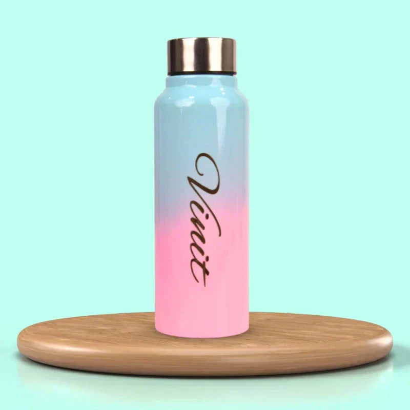 Personalized Perfect Water Bottle and Eyewear Case - Brown
