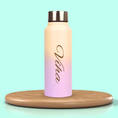 Personalized Perfect Water Bottle and Eyewear Case - Tan