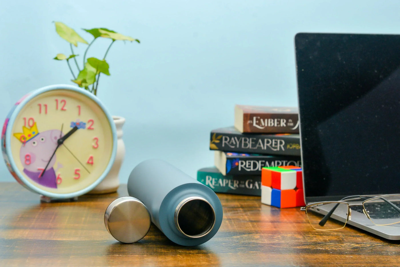 2024 Diwali Combo 3.0 (Classy Executive Flip Diary + Dryfruit Jar+  Ferrero Rocher + Classic Bottle) Grey